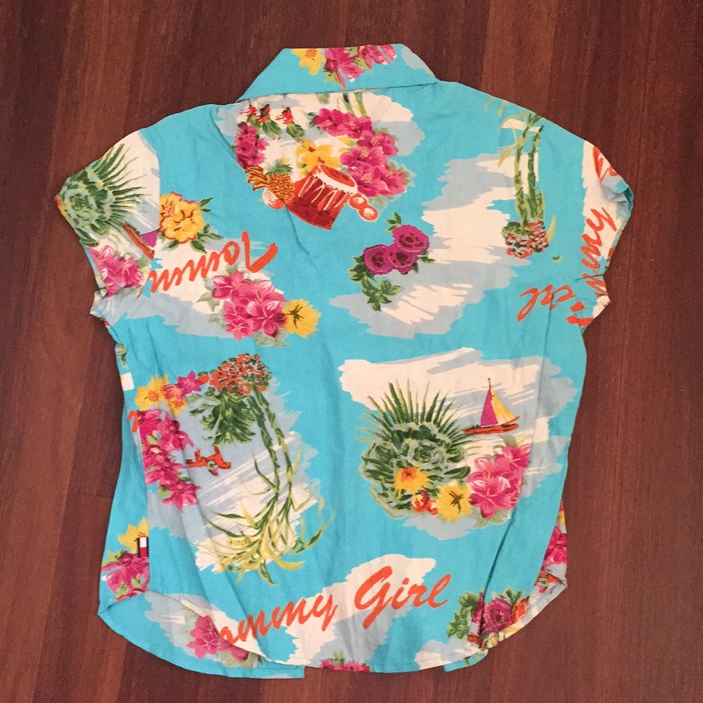 Tommy Jeans Y2K Super Cute Hawaiian Shirt NWT - Picture 3 of 4